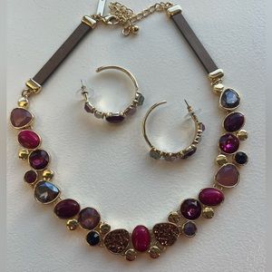 White House, Black market, matching necklace and earrings